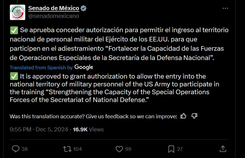 Official Announcement from the Mexican Government: Important Updates
