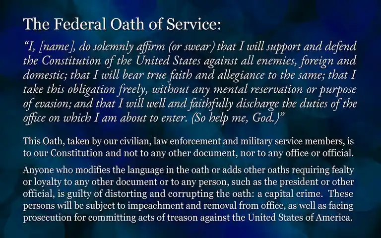 Our Commitment: The Oath to Uphold the Constitution
