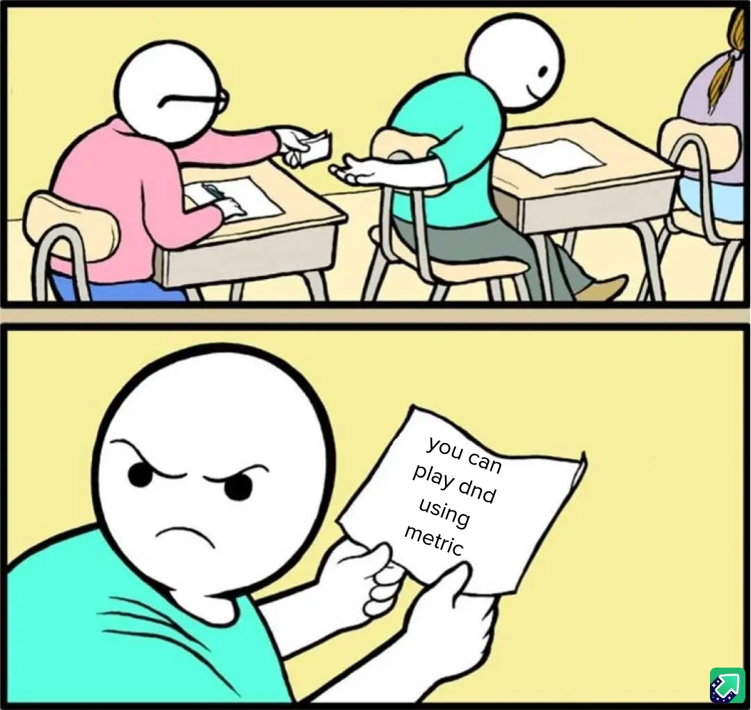 Two-panel cartoon: top panel shows a student in pink handing a note to a student in teal during a test; bottom panel shows…