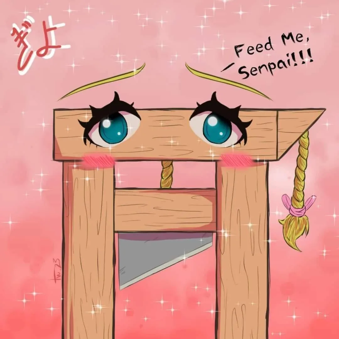 Guillotine-chan is Ready for a Snack!