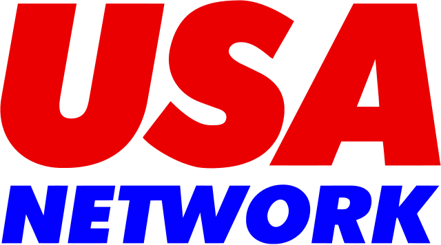 The image displays the USA Network logo, featuring the word 'USA' in large, bold red letters above the word 'NETWORK' in…