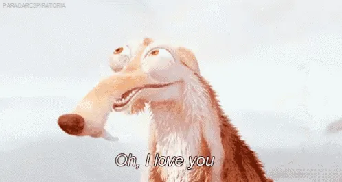 A sequence of six frames from the animated movie 'Ice Age' showing the character Scrat, a small, furry, acorn-obsessed…