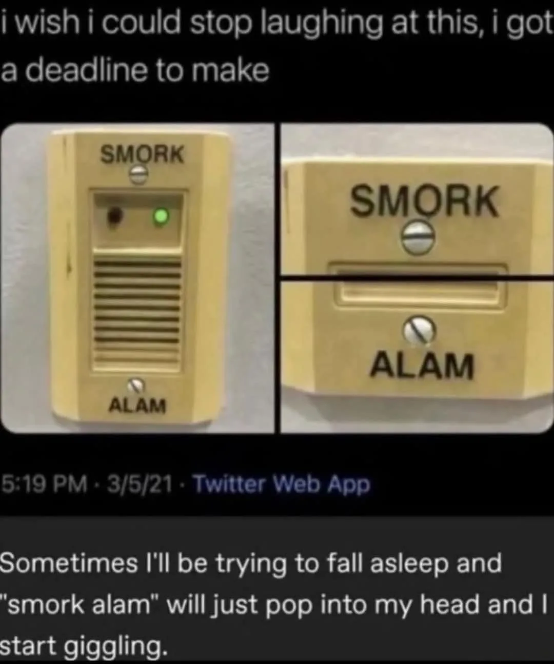 Hehe, Smork strikes again!