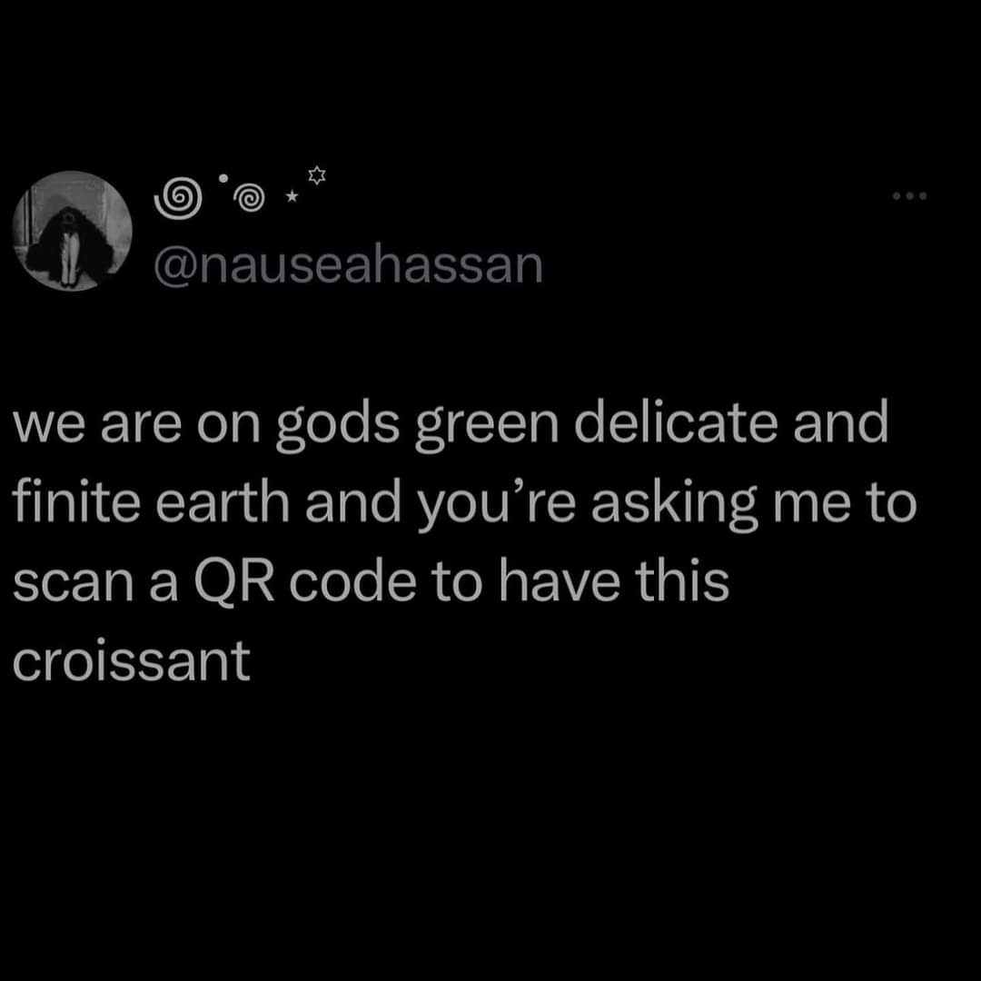A black background image mimicking a social media post by user @nauseahassan, featuring a grayscale profile picture of a…