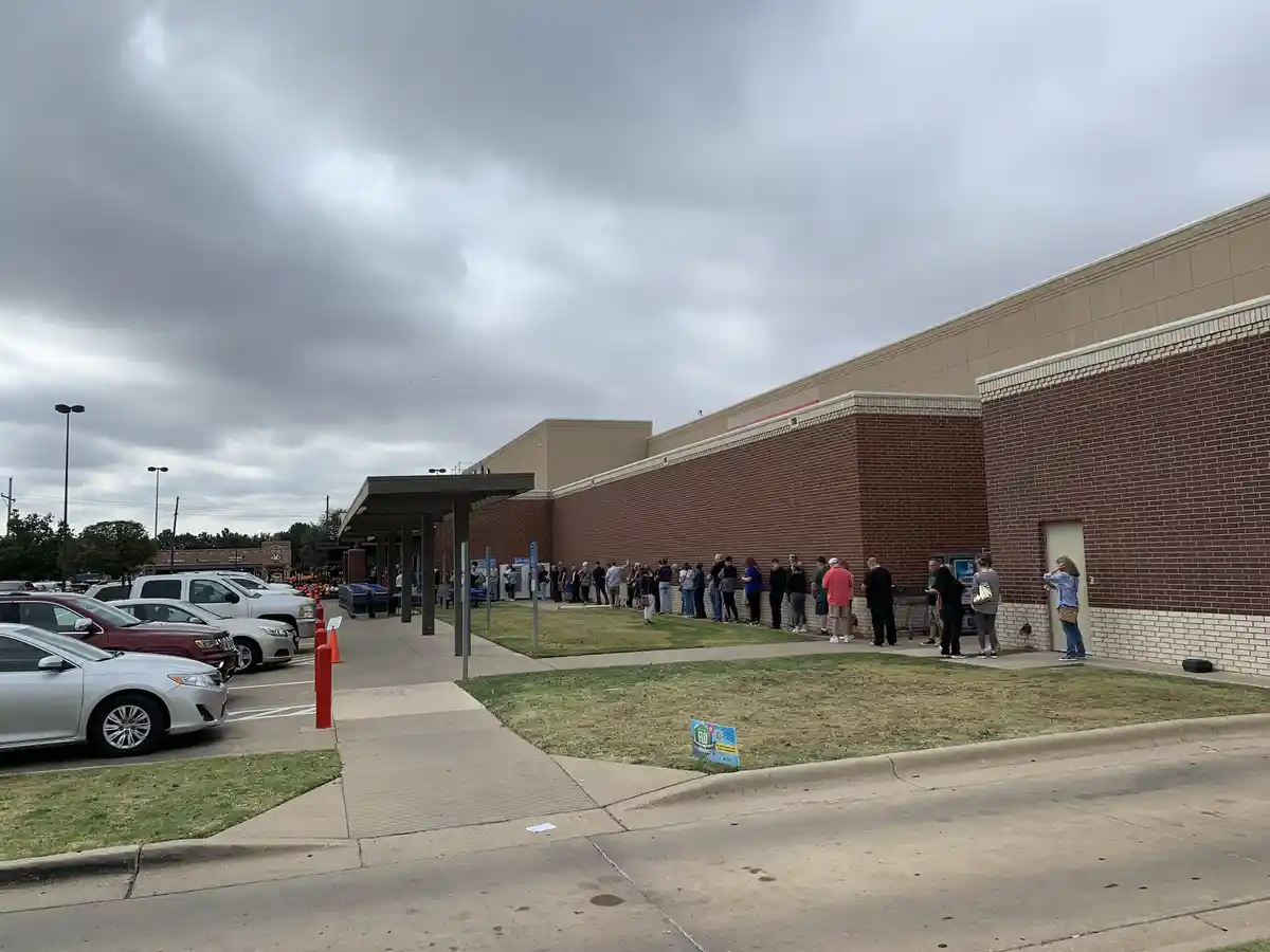 The Long Wait: Standing in the Voting Line