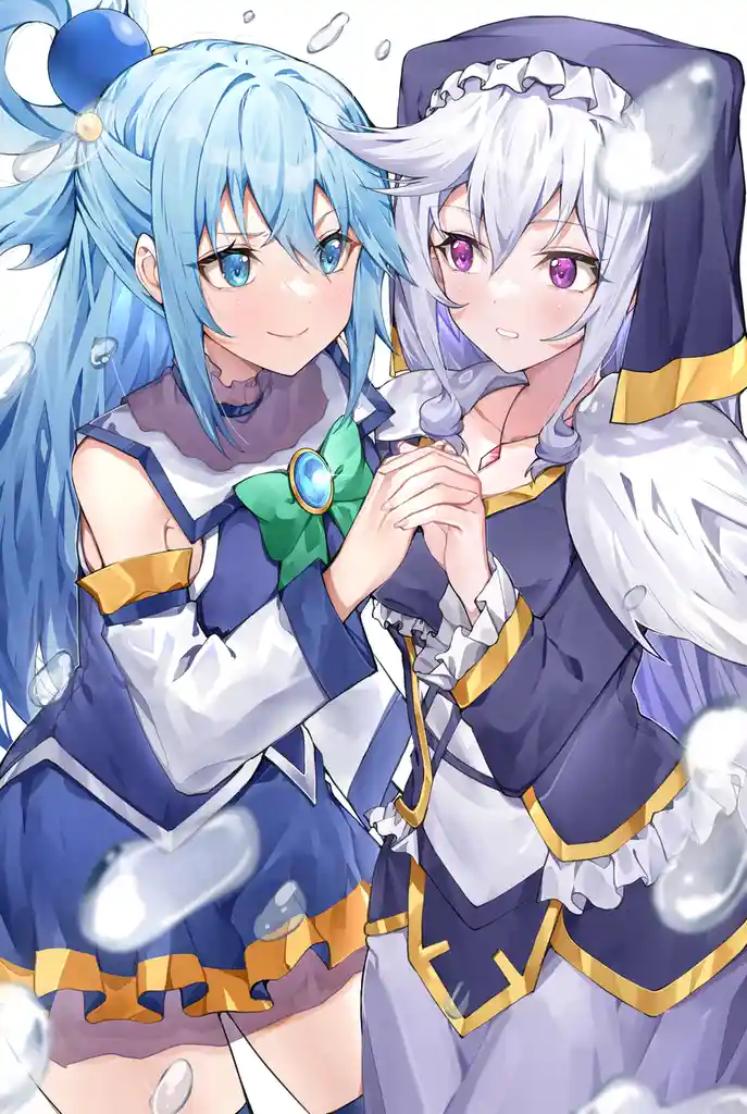 Aqua and Eris: The Dynamic Duo from KonoSuba
