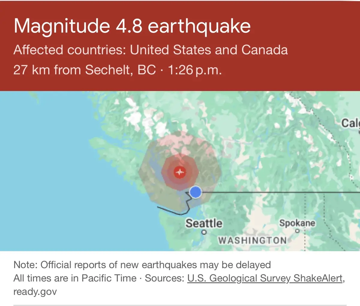 Surprise Afternoon Earthquake Shakes Things Up