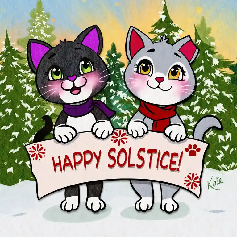 Celebrating Caturday and the Winter Solstice!