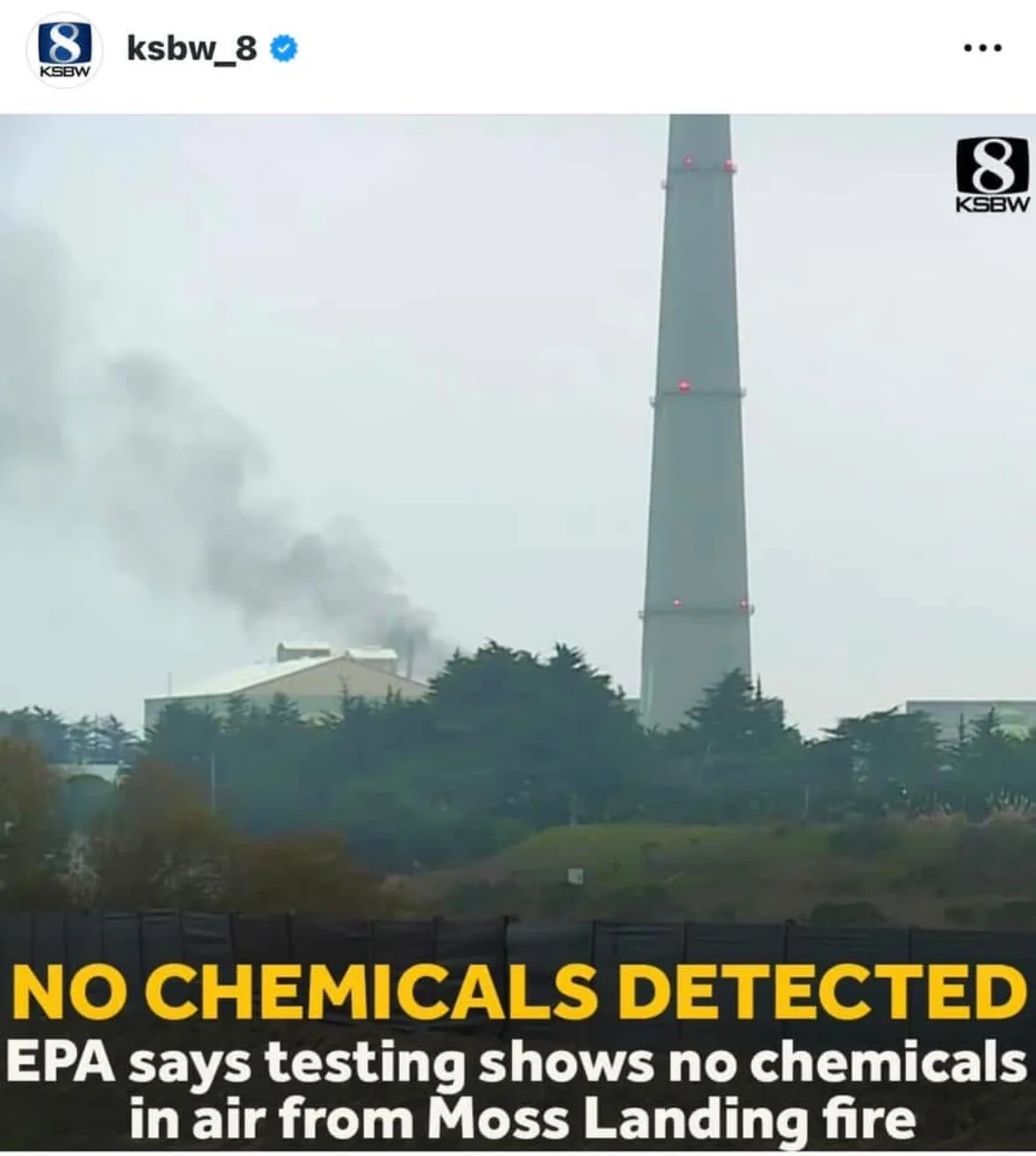 An image of a tall industrial smokestack with dark smoke billowing from a nearby building, overlaid with bold yellow and…