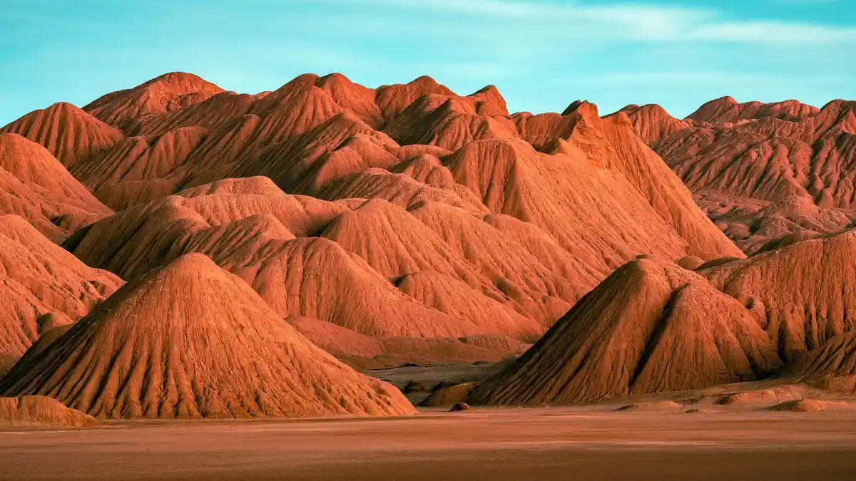 South of Bolivia's salt flats, this Argentine landscape east of Chile's Valley of the Moon resembles Mars. Known as the…