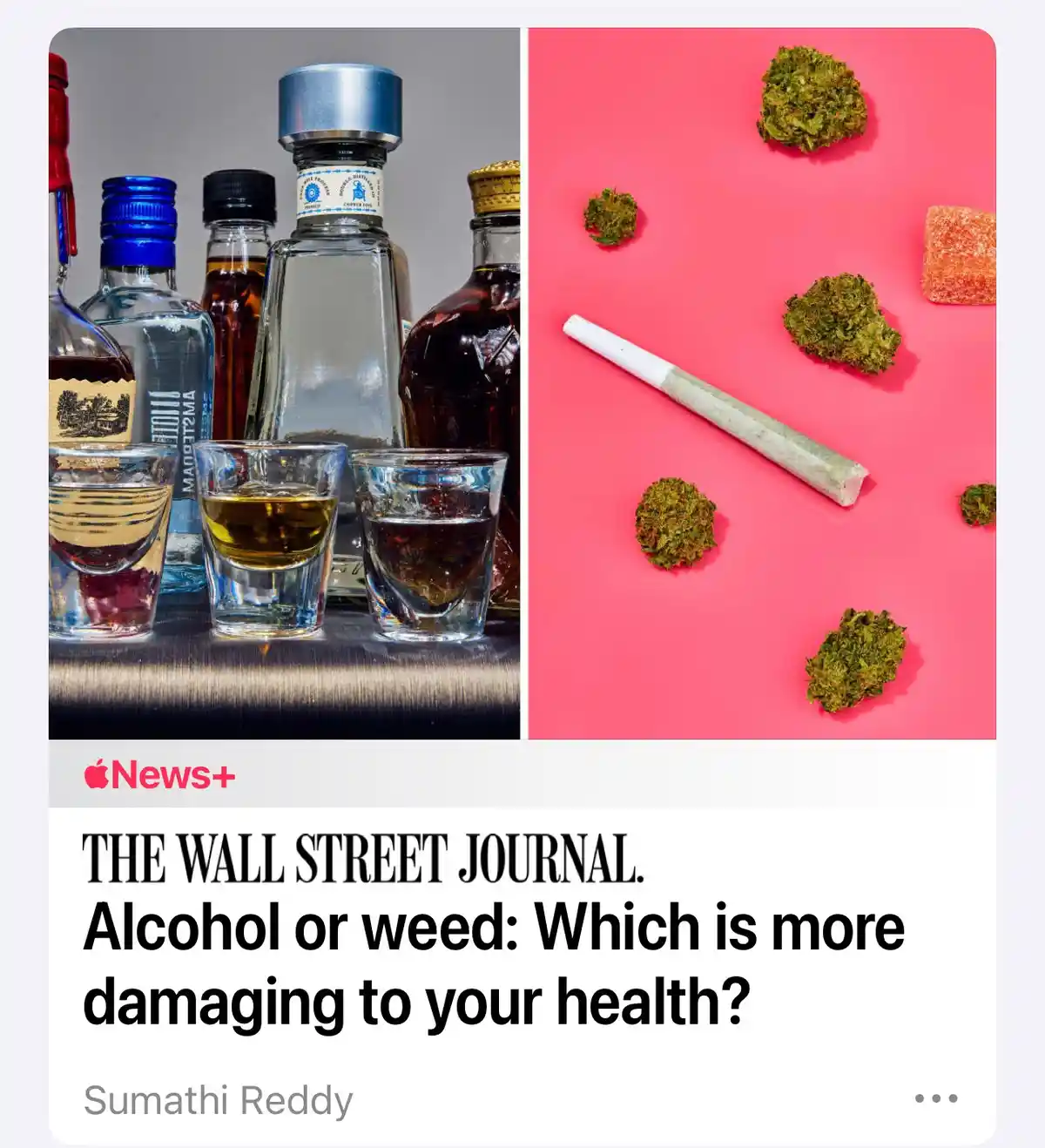 The image displays a split-screen: the left side shows various alcohol bottles and shot glasses, while the right side shows…