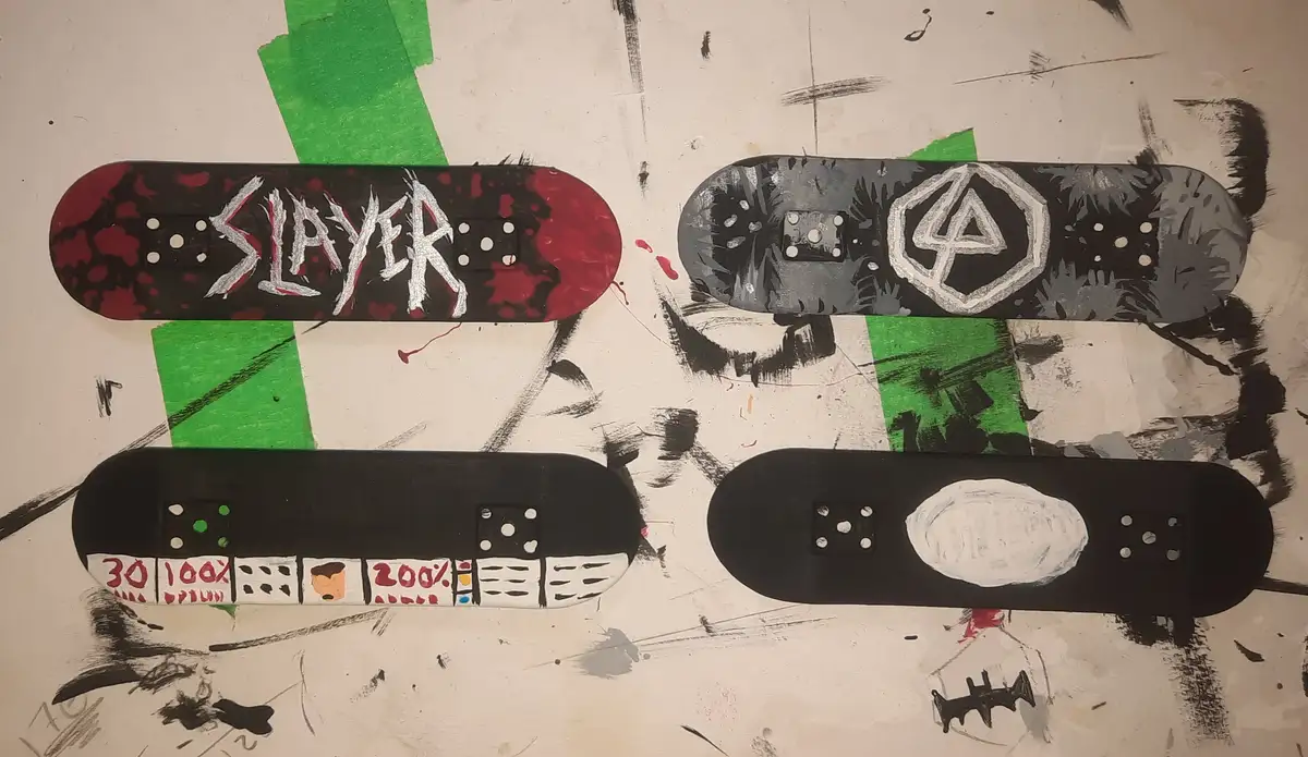Creative Custom Paint Jobs on Fingerboards