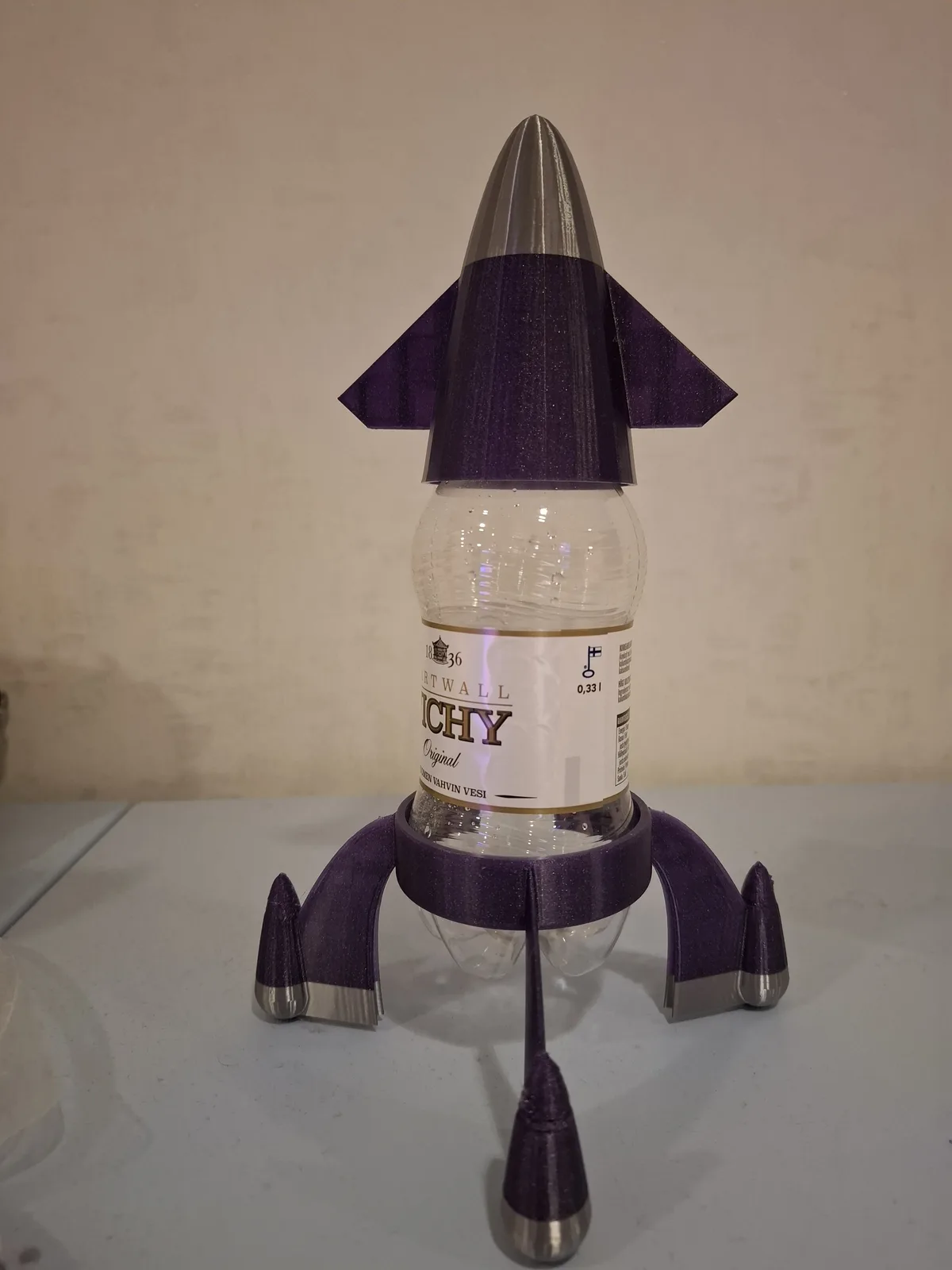 3D Printable Kit: Transform Your PET Bottle into a Rocket!