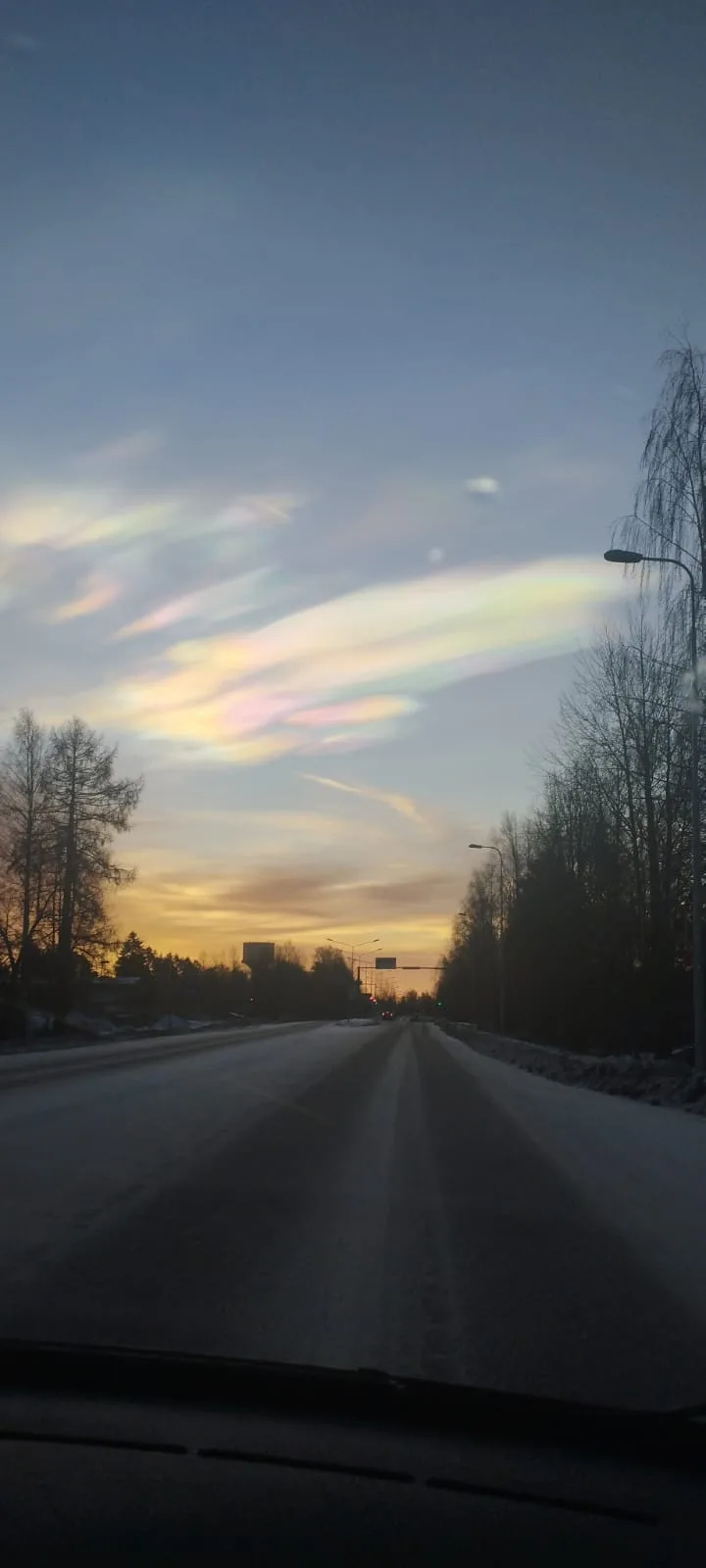Stunning Polar Stratospheric Clouds Captured by My Mom <3