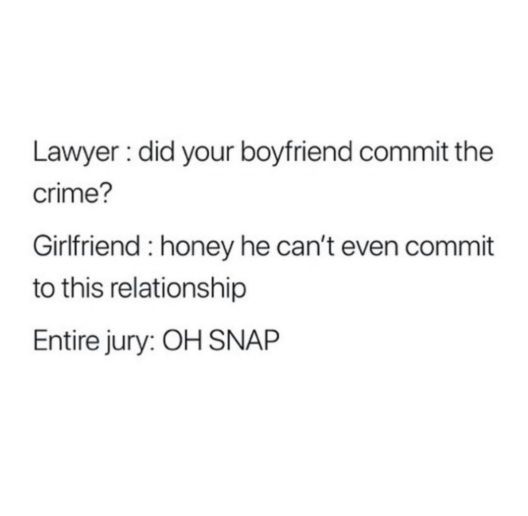 A plain white background displays three lines of black text simulating a courtroom dialogue. The first line is 'Lawyer: did…