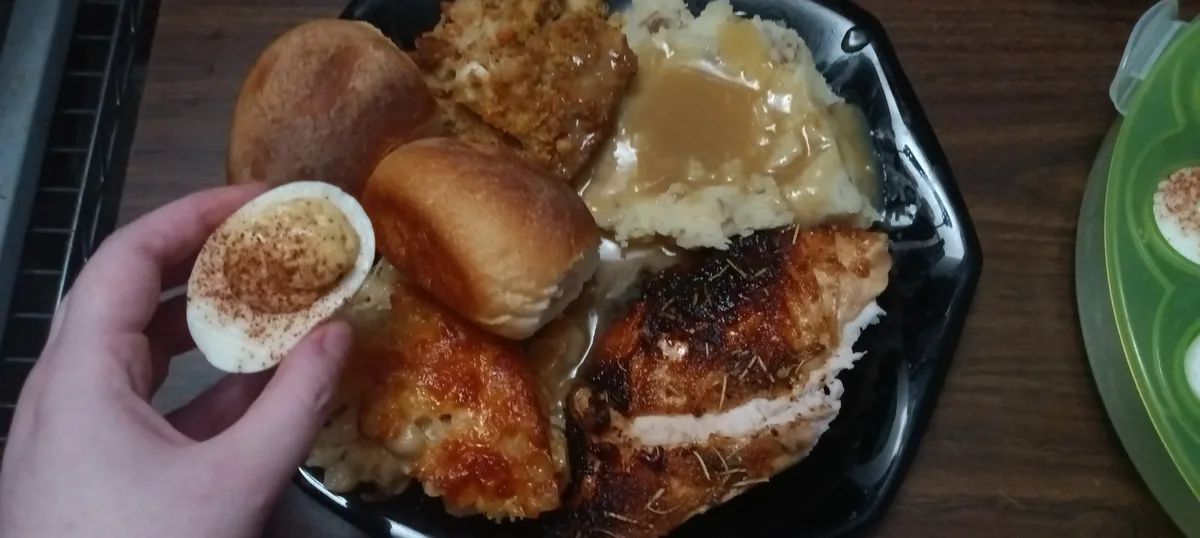 I proudly cooked a bird for the feast!