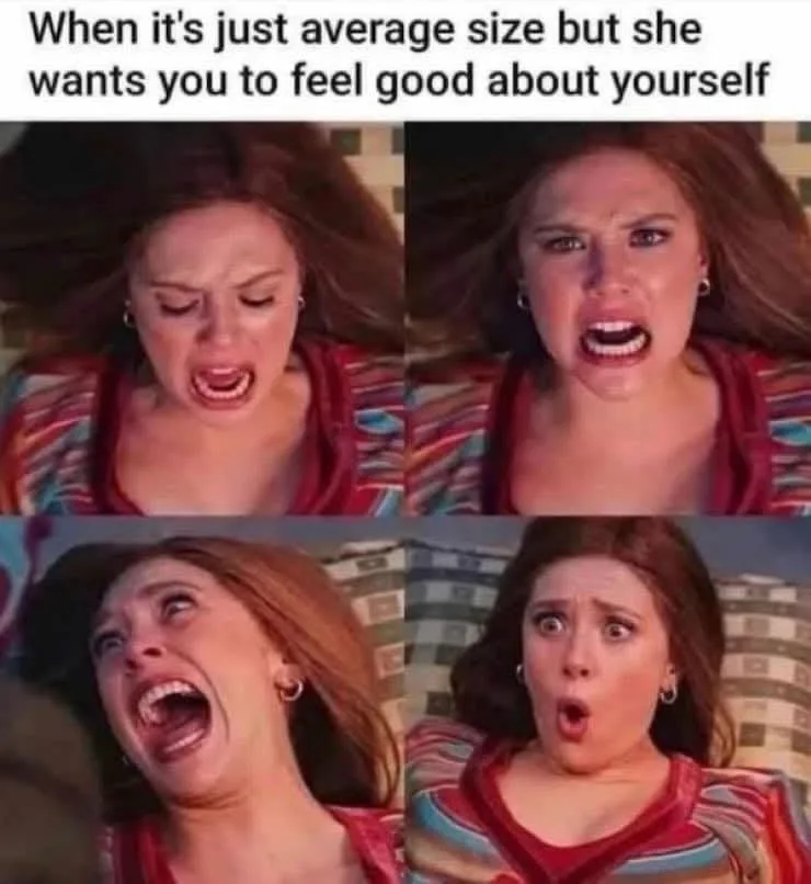 A four-panel image shows a woman with brown hair and a striped shirt displaying escalating expressions of frustration and…