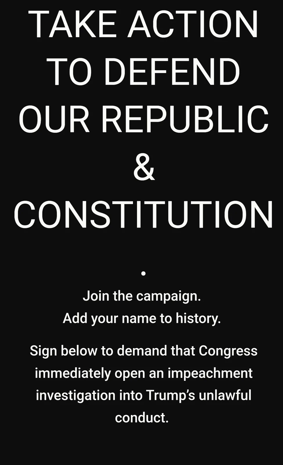 Time for Impeachment: Let's Make It Happen!