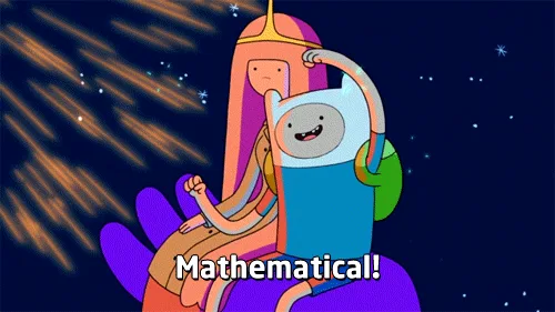 The image shows two panels of the animated characters Finn and Princess Bubblegum from Adventure Time, each panel repeated…