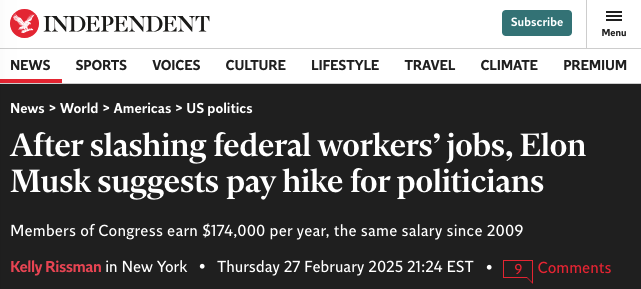 A screenshot of a news article from The Independent with a black background and white text. The headline reads 'After…