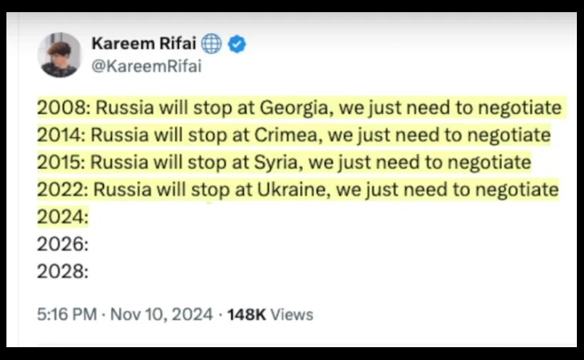 Russia Will Eventually Stop - We Just Need to Negotiate, Right?