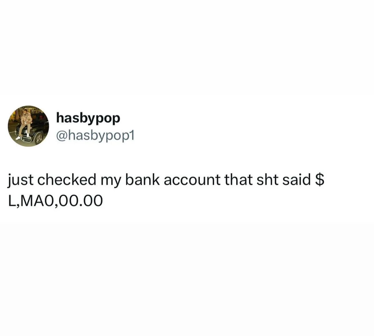 My account just roasted me... LOL!