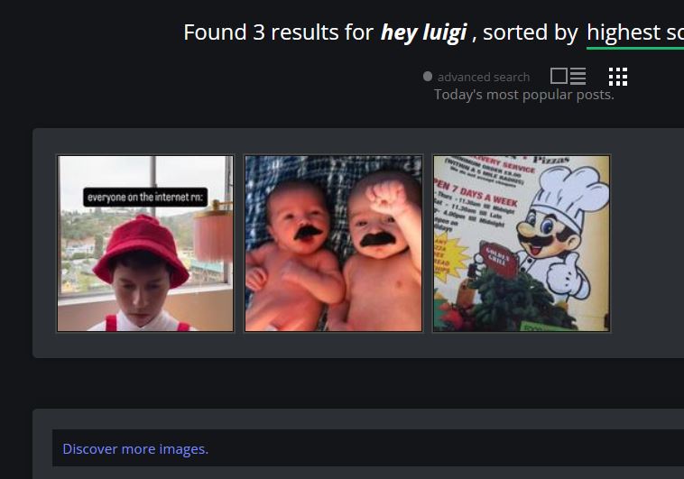 A screenshot of a search results page showing three images: a boy in a red hat and chef's outfit looking down, two babies…