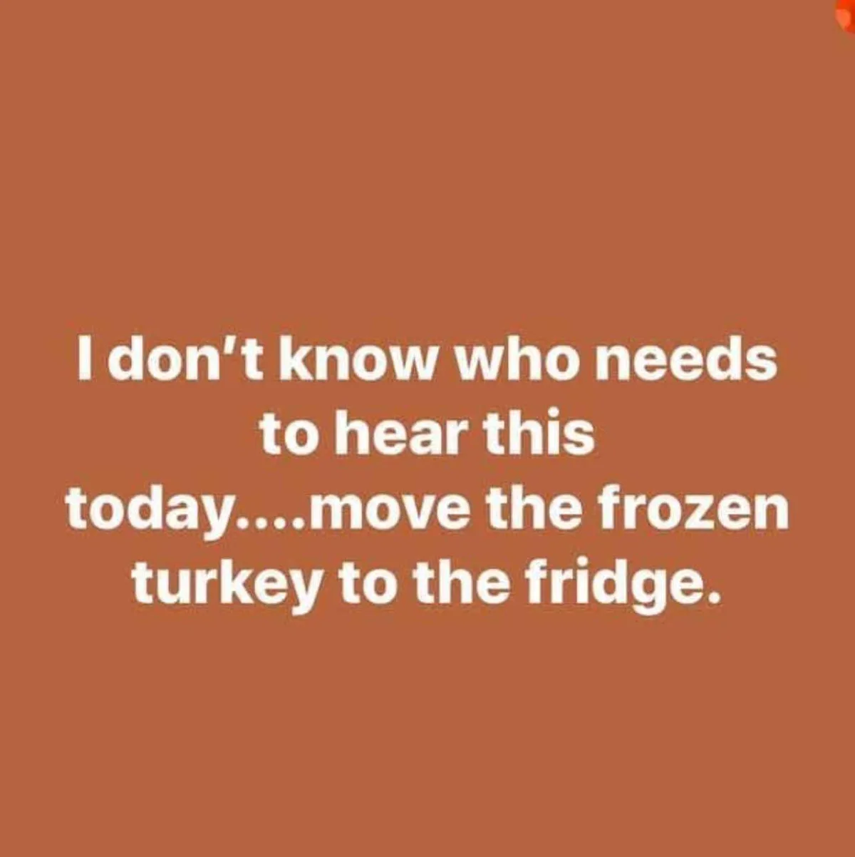 The image features a solid rust-orange background with white sans-serif text centered in four lines. The text reads: 'I…