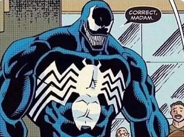 Venom's Witty Comeback: 'Correct, Madam'