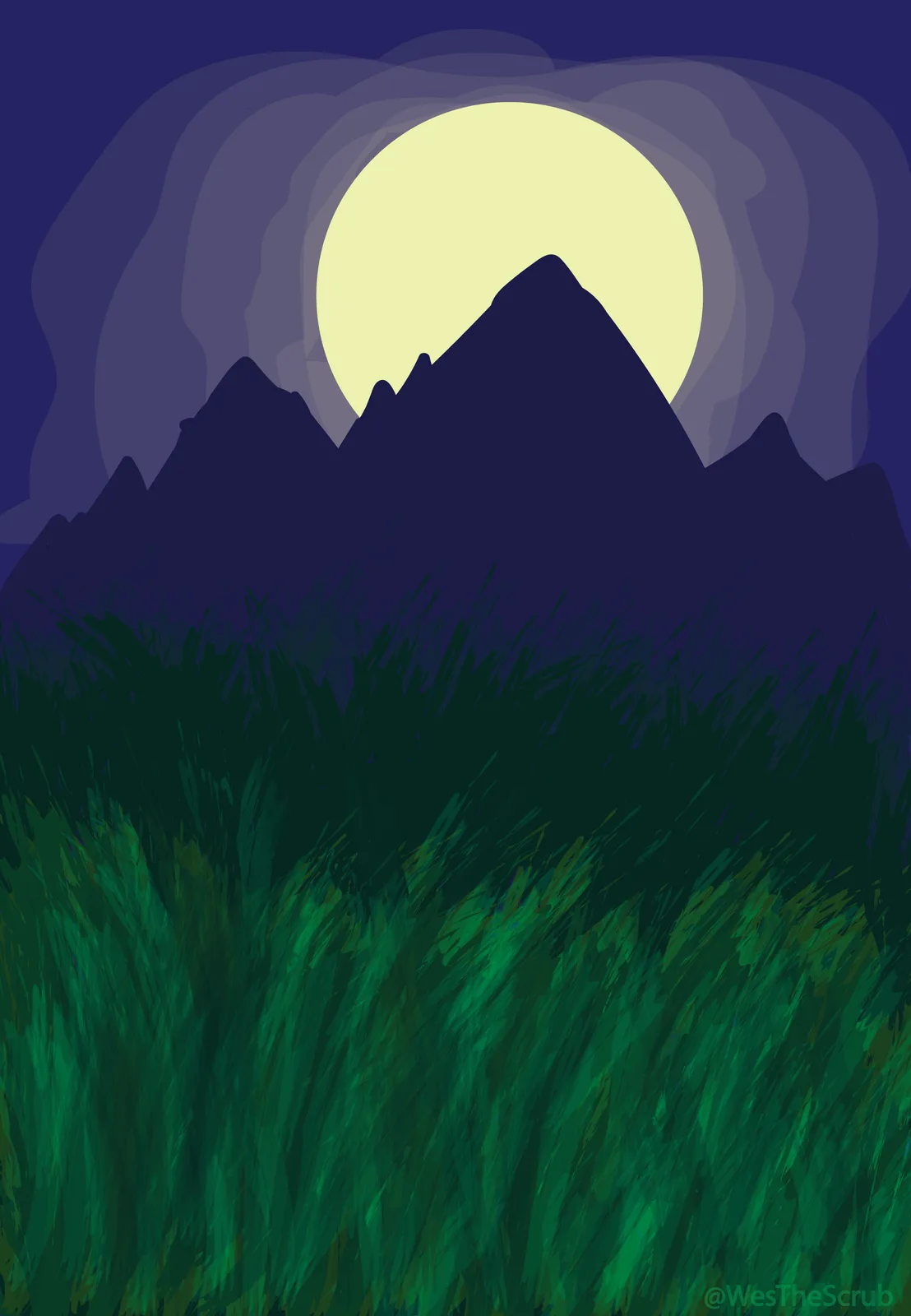 A Glimpse of Nature Under the Moonlight