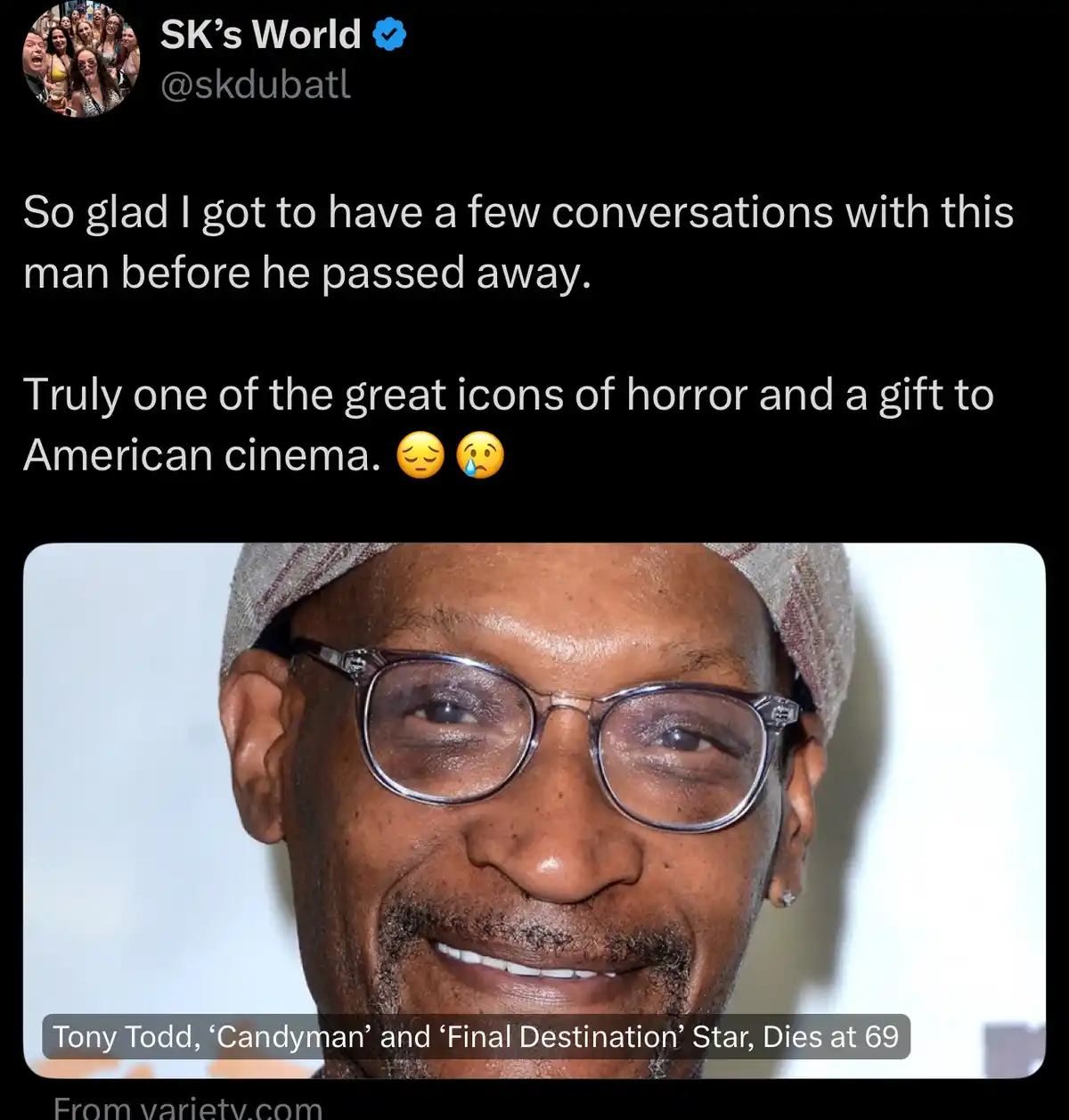Rest in Peace, Mr. Todd: A Tribute