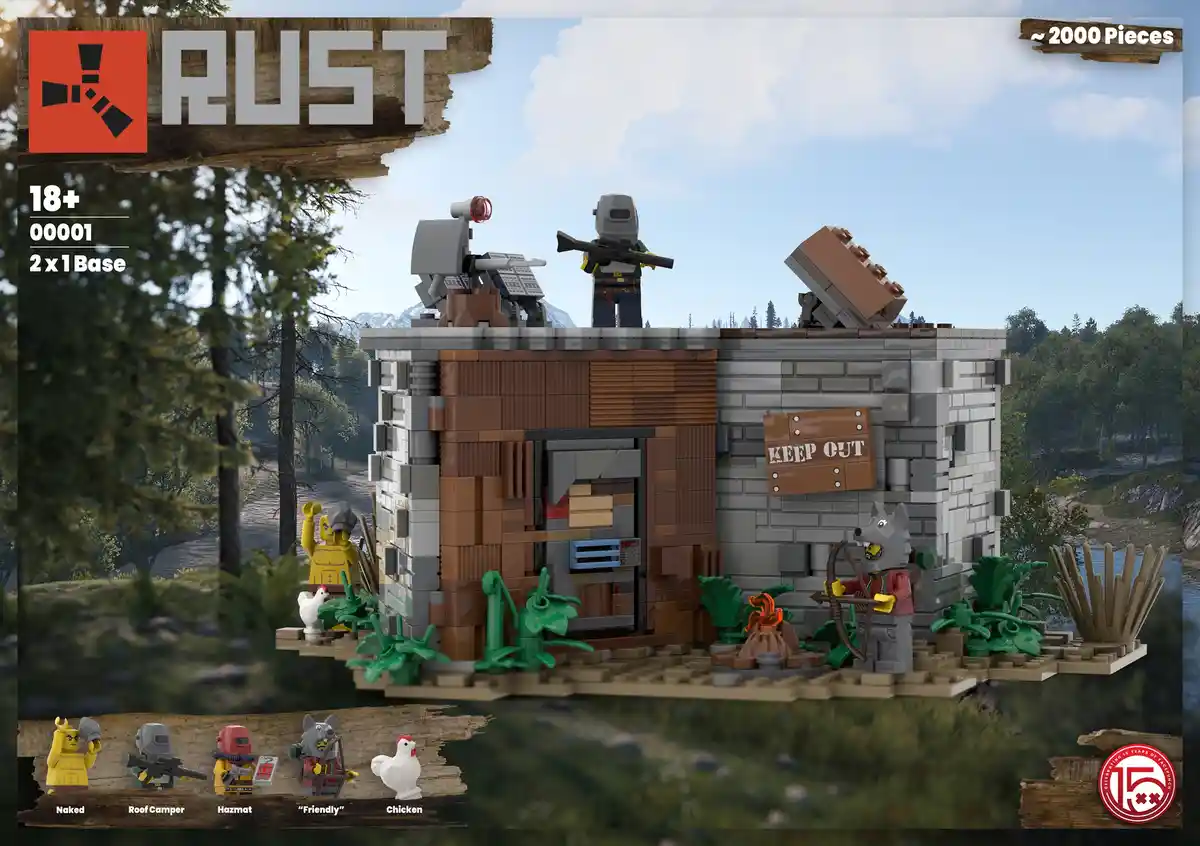 Unofficial Fan-Made Rust 2 x 1 Base Lego Creation