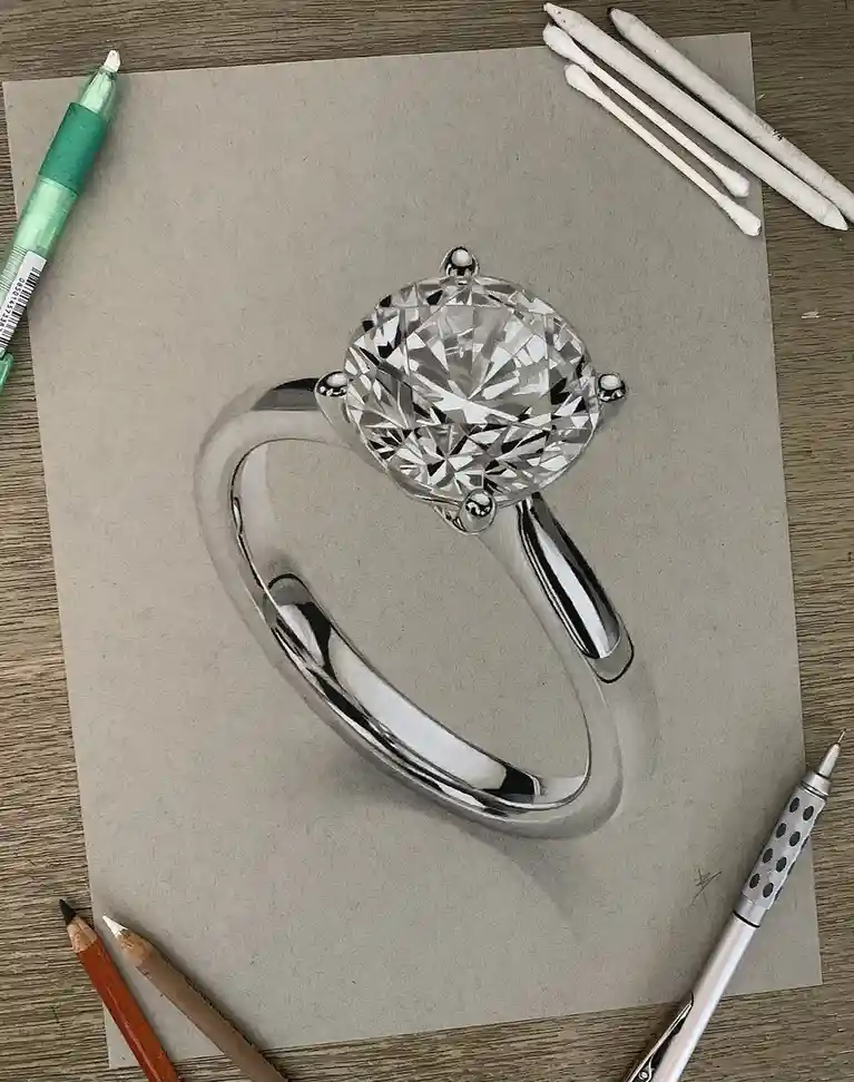 A Creative Sketch of a Ring