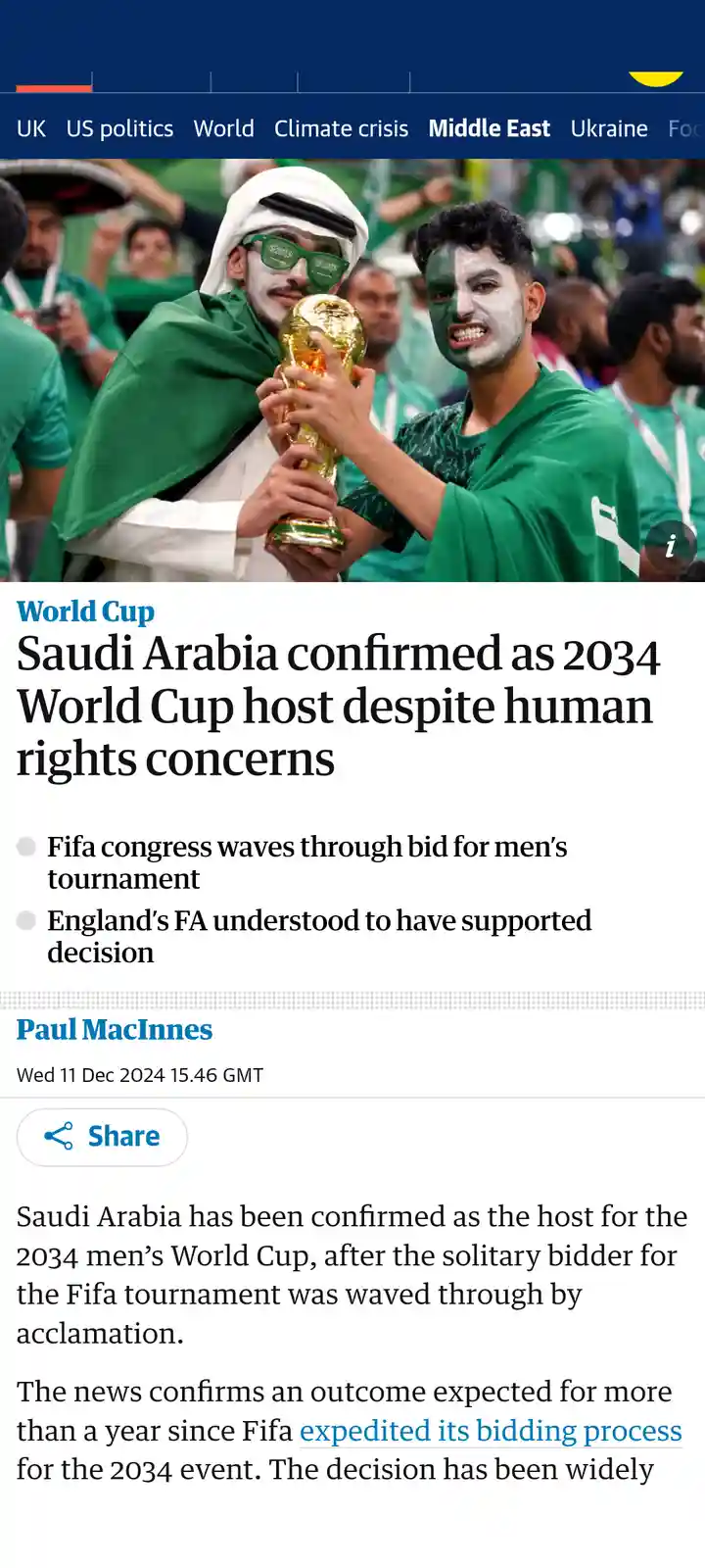 FIFA's blatant corruption continues to shock us all.