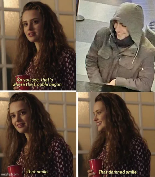 A four-panel meme featuring actress Keira Knightley in a scene from 'Pride & Prejudice' holding a red cup. The top-left…