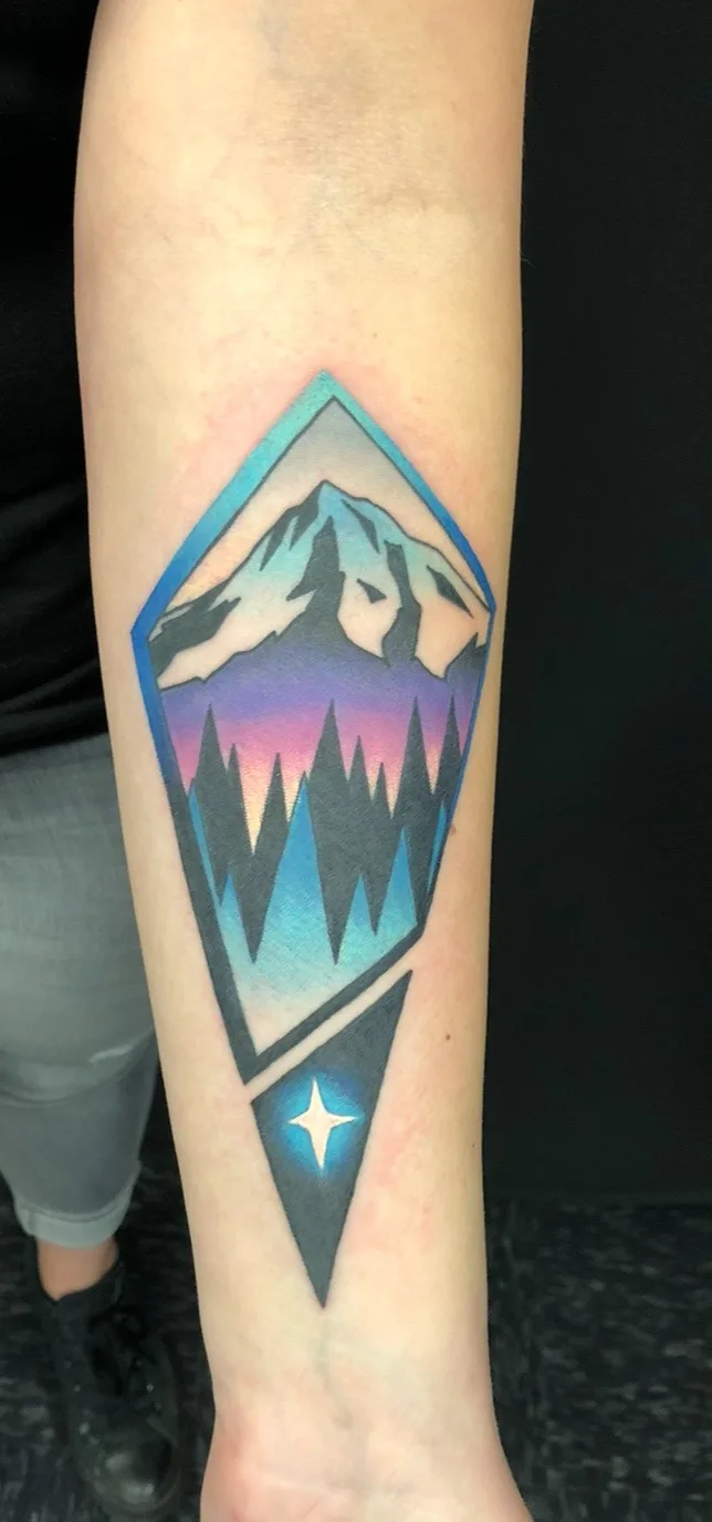 The mighty iron glacier stands tall.
