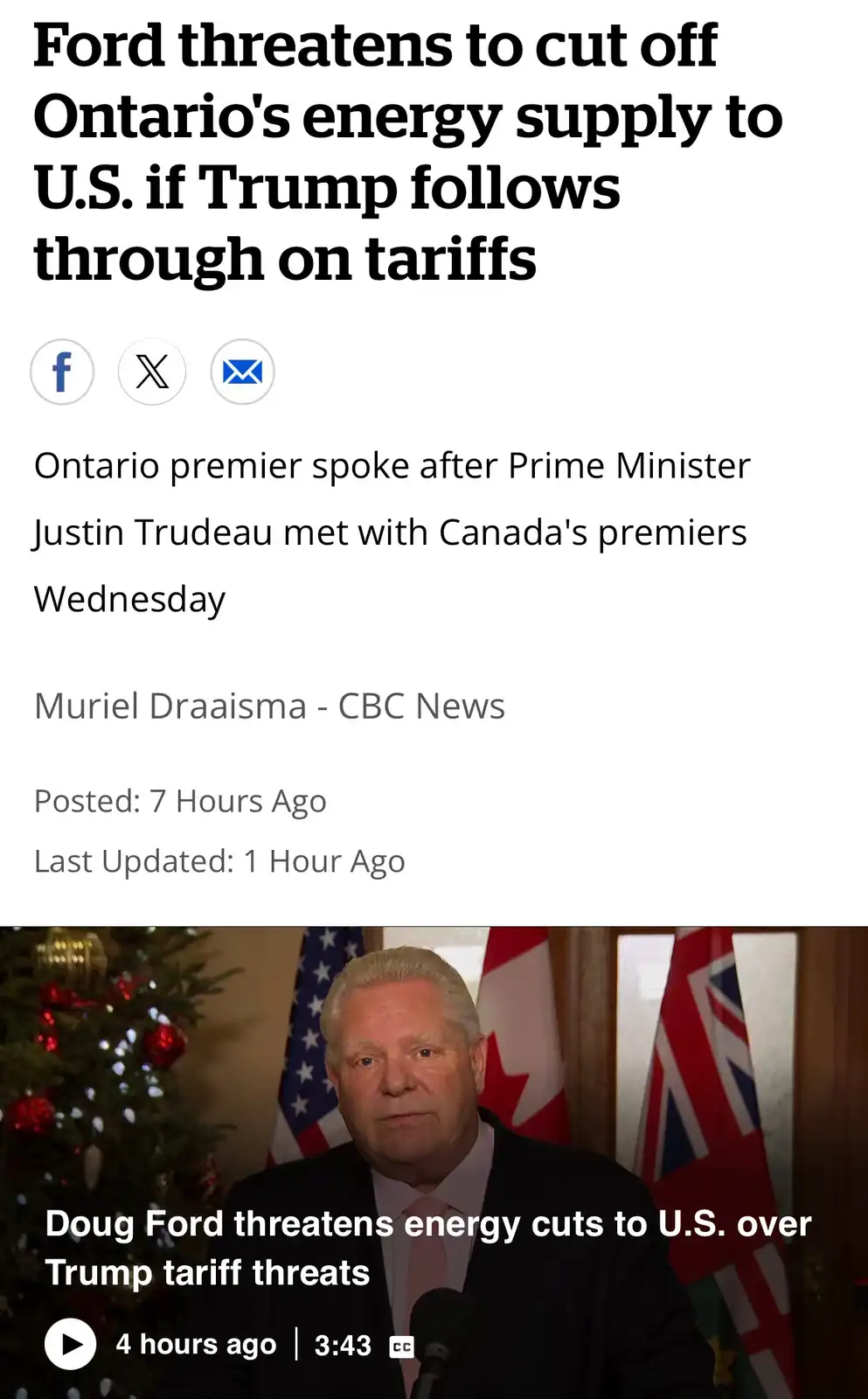 Canadians are friendly, but don't test our patience!
