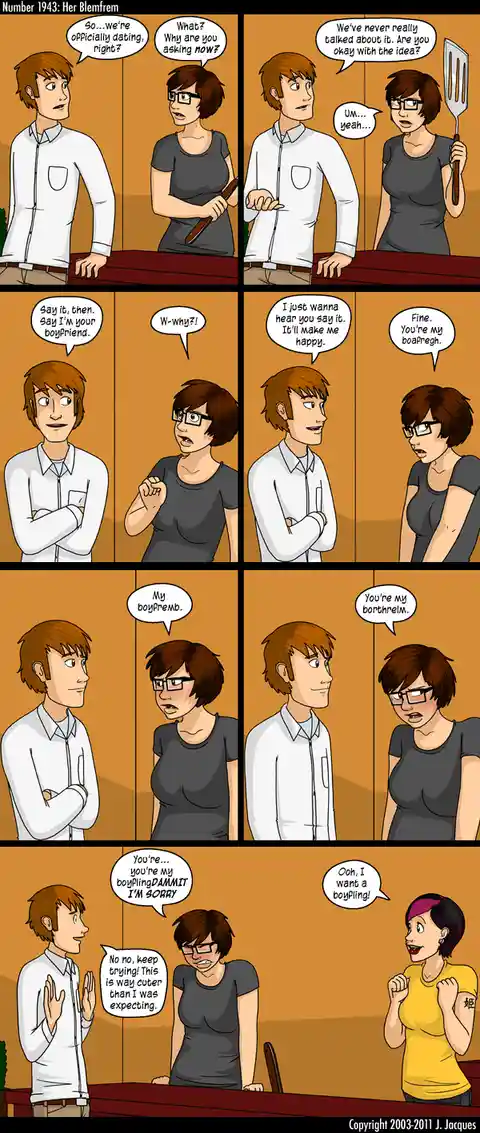 Questionable Content: 'You're My Boyfremb!'
