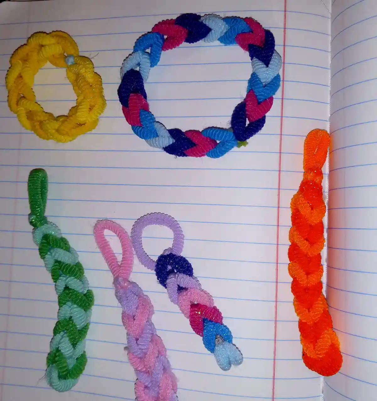 Crafty Creations: Mini Hair Tie Bracelets and Keychains