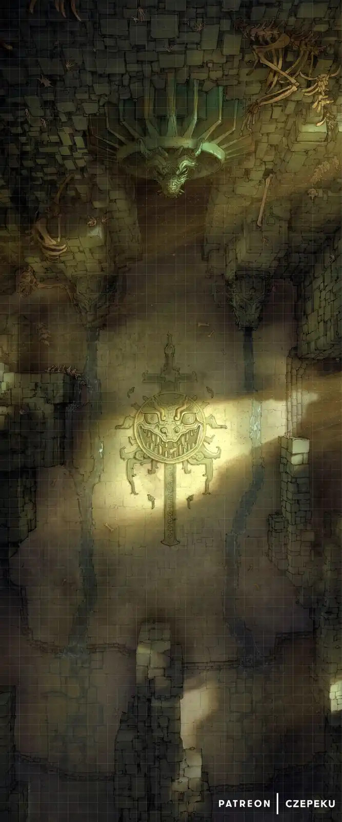 Curated D&D Battle Maps: Explore the Ruins
