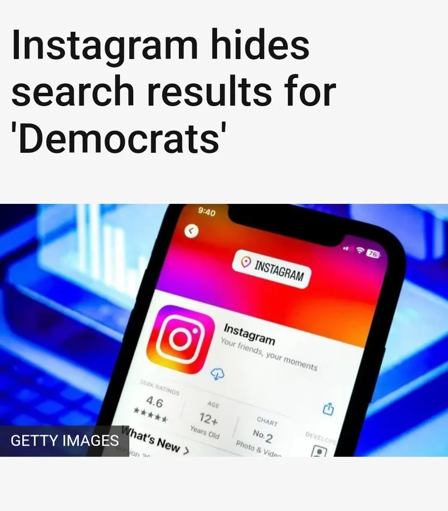 An image of a smartphone displaying the Instagram app page on the App Store, with overlaid bold black text stating…