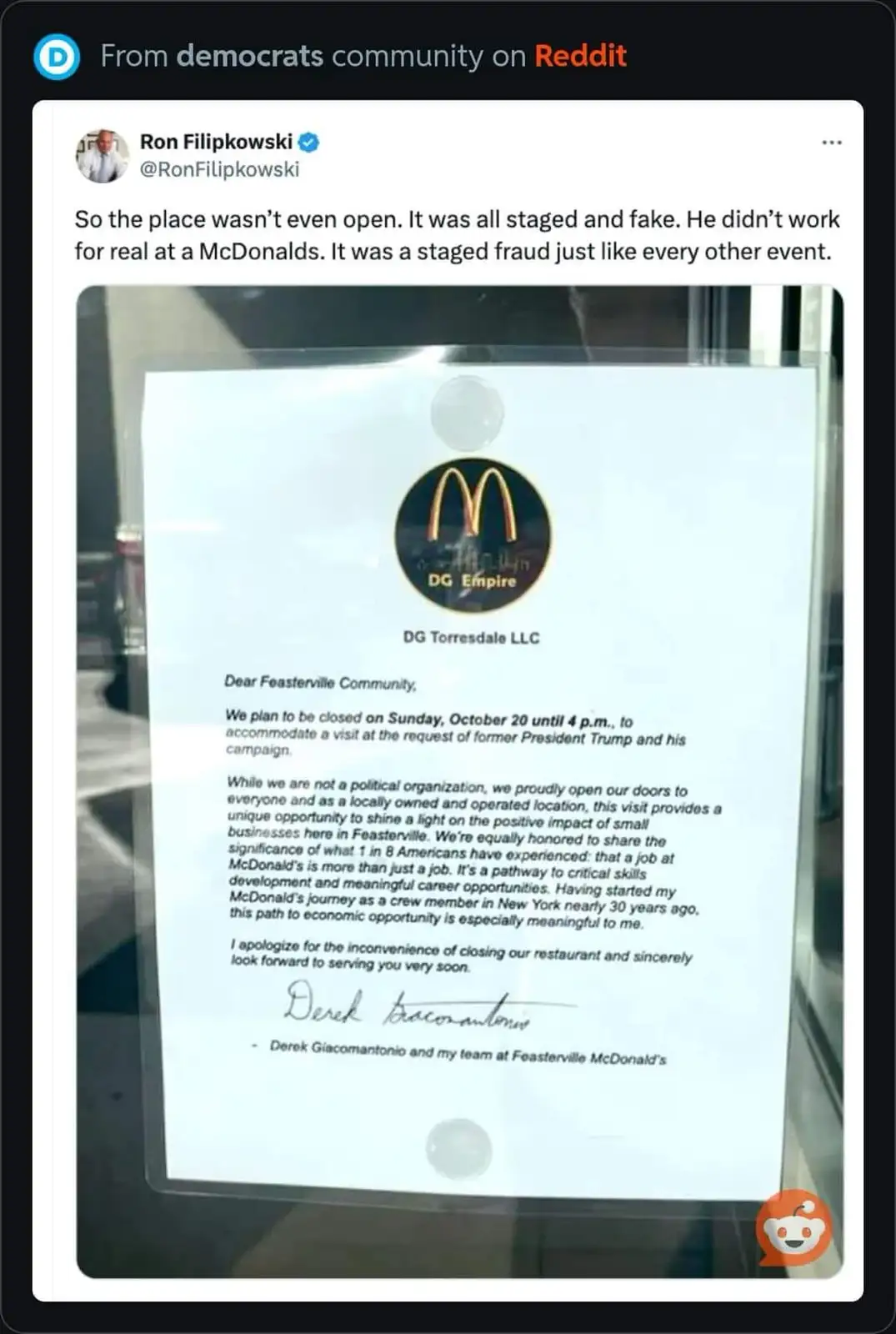 Another day, another lie revealed.