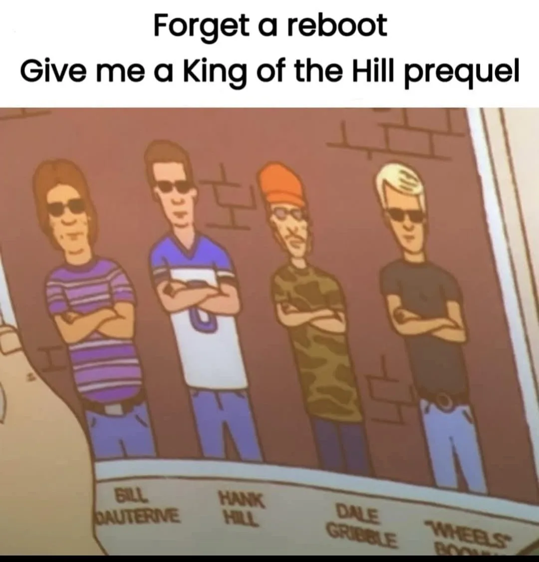 The image shows four cartoon men standing side-by-side with arms crossed, all wearing sunglasses and looking confident. From…