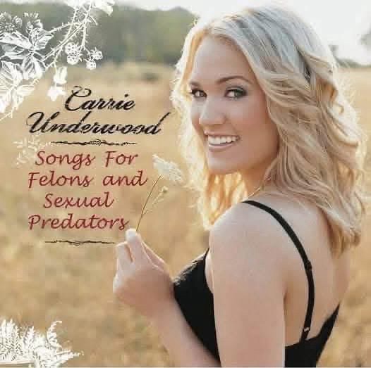 A professionally photographed album cover of singer Carrie Underwood smiling in a field, holding a dandelion. The text…