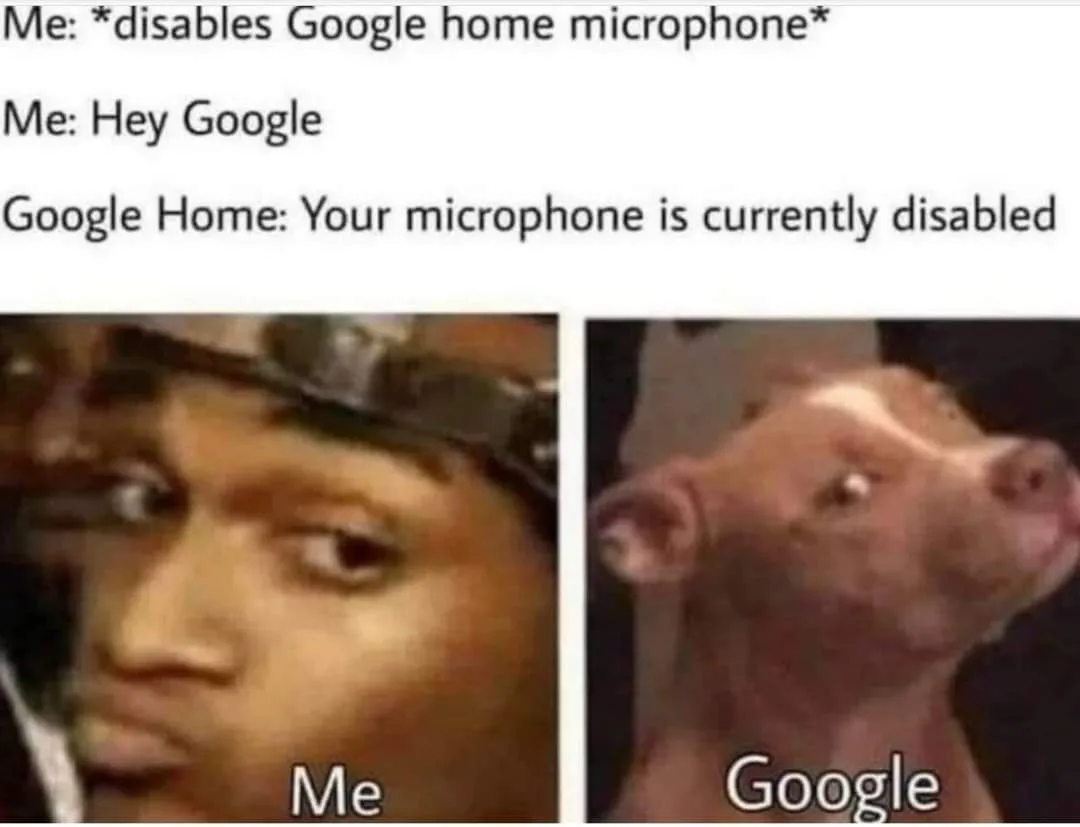 The image displays two side-by-side panels: on the left, a close-up of a man with a skeptical, unimpressed expression…